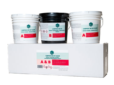 LABPOX 40 UV Resistant Epoxy - Clear 3 Gal Kit